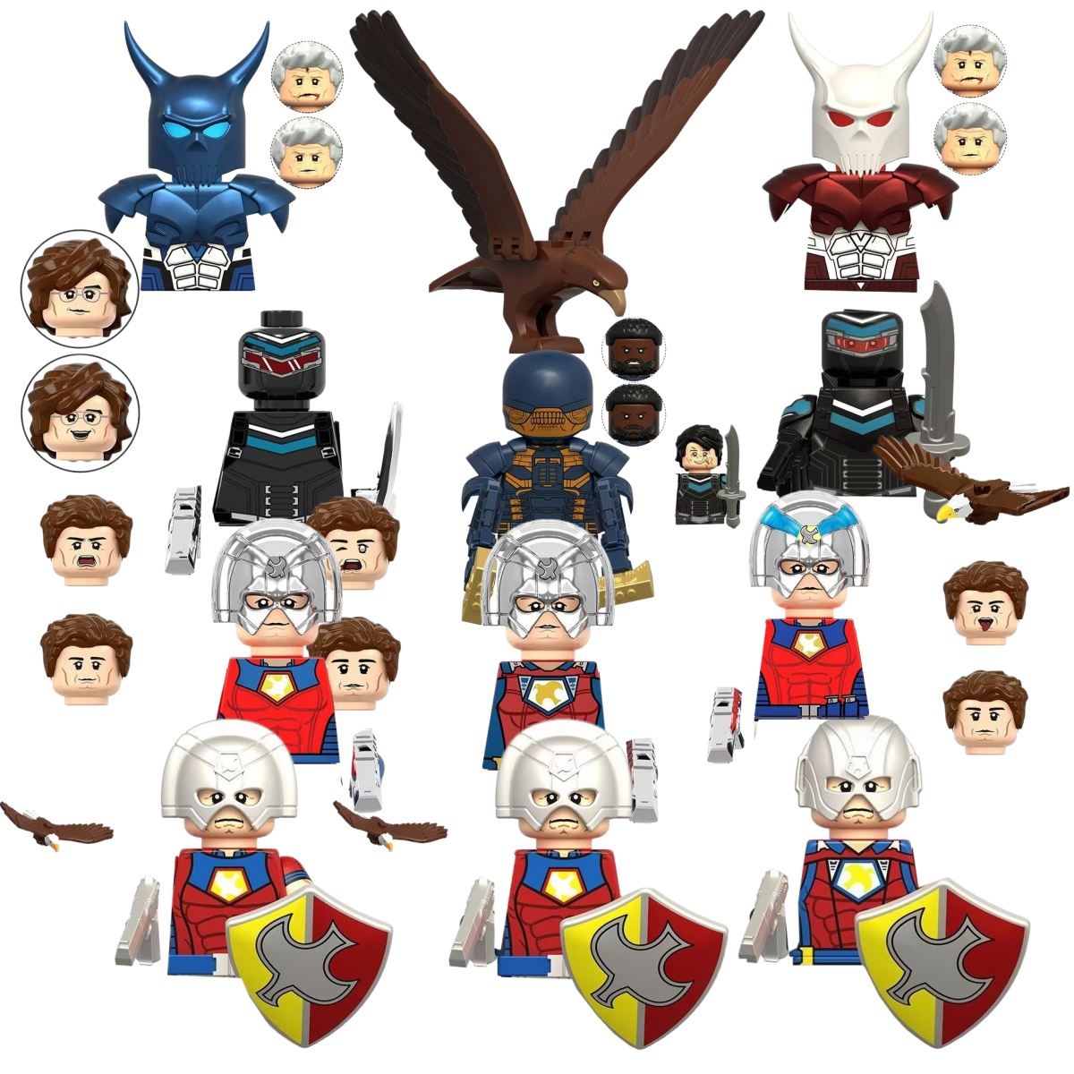 SuicideSquad Peacemaker Blue D - Lego Minifigure Holder review and price