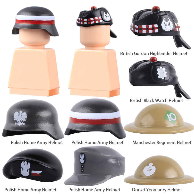 MOC WW2 Military Polish Cap Bu - Lego Minifigure Holder review and price