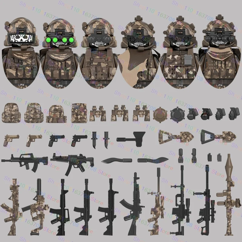 MOC Military Soldiers Action F - Lego Minifigure Holder review and price