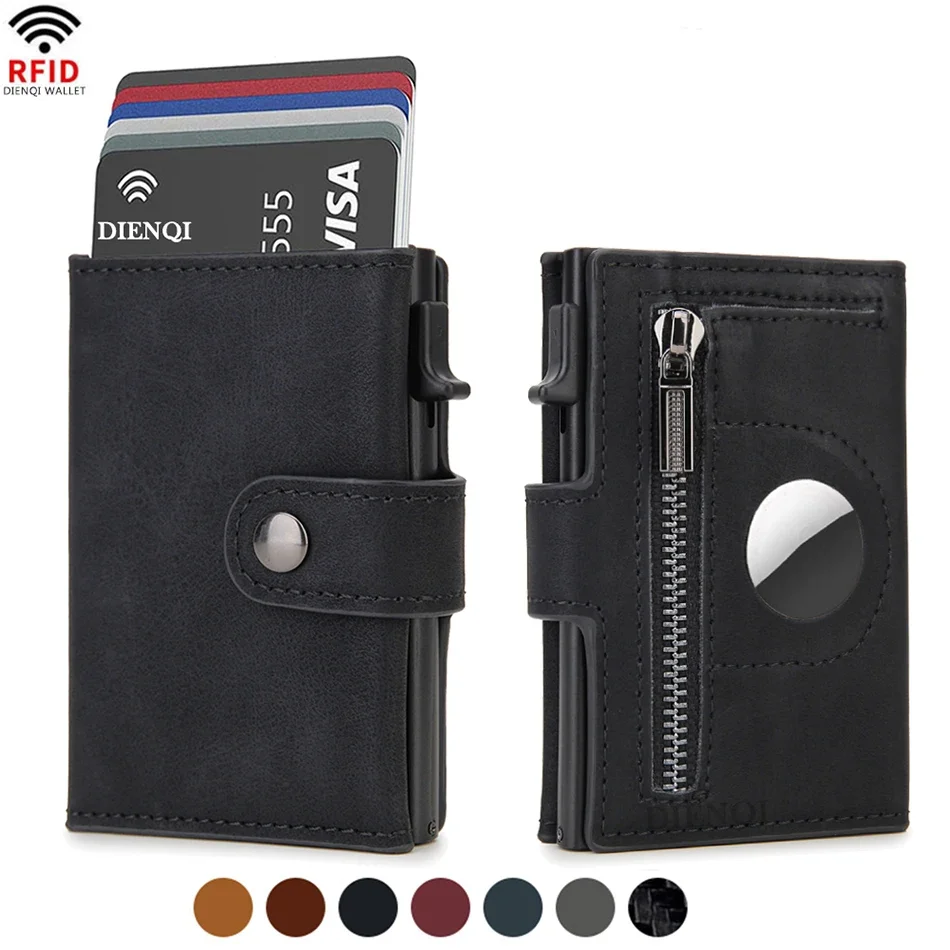 Rfid Leather Airtag Men Wallet - Card Top Loader review and price