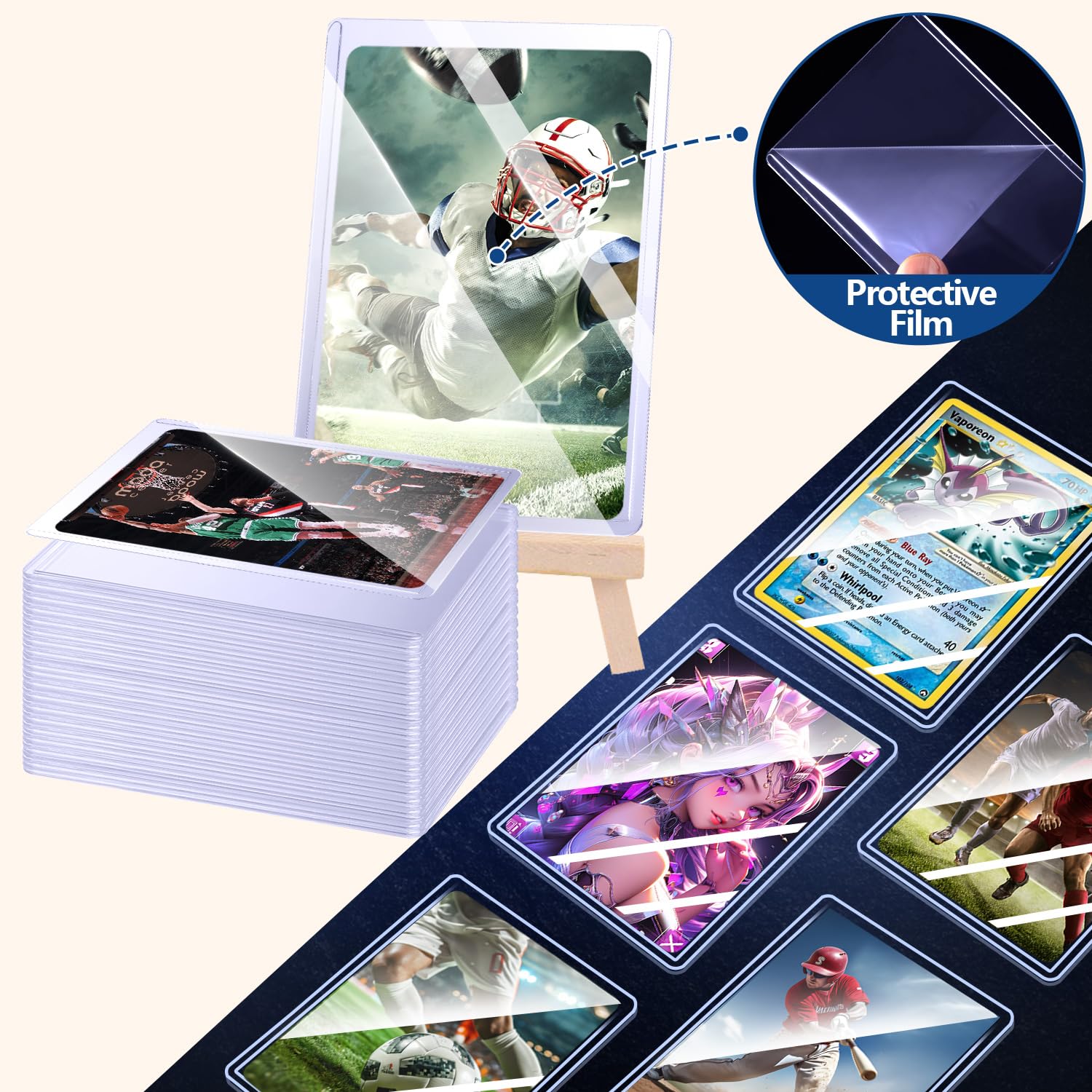 25-50pcs Hard Card Sleeves Ant - Card Penny Sleeve review and price
